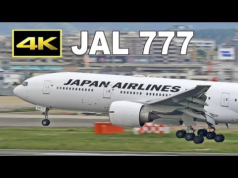 [4K] JAL Boeing 777-200ER at Fukuoka Airport / 福岡空港 日本航空 / Fairport