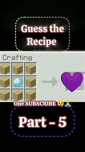GUESS THE RECIPE #minecraft #shorts