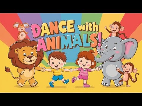 Dance with Animals 🐒🐘🦁🐰 | Learn Animals Song | Fun Kids Dance & Nursery Rhyme | Hello Baby.