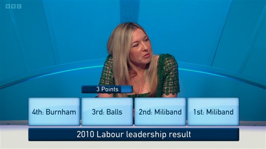 Only Connect's Victoria Coren Mitchell was once 'set up' with Ed Miliband