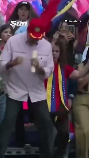 Venezuela's Maduro DANCES as he snubs Trump's war ultimatum #war #trump #venezuela