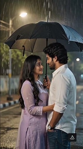 AI Cinematic Telugu Love Story ❤️ Hero & Heroine Romantic Night Scene #aivideo #cinematicvideo