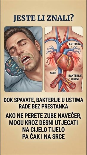 AKO NE PERETE ZUBE NAVEČER, OVO SE DOGAĐA #shorts