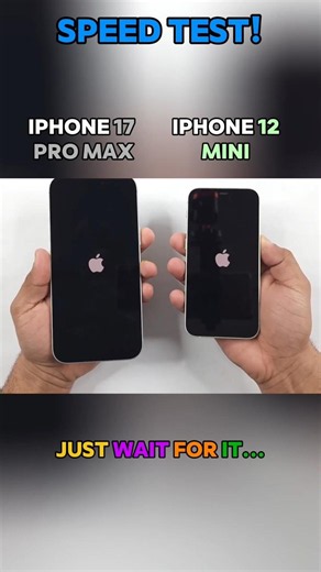 IPHONE 17 PRO MAX VS IPHONE 12 MINI SPEED TEST! 🤏📱