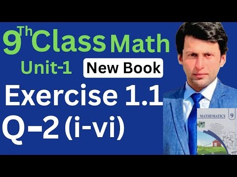 9th Class Math New Book Unit 1 | Question 2 Number Line | Exercise 1.1 | Math By Junaid |