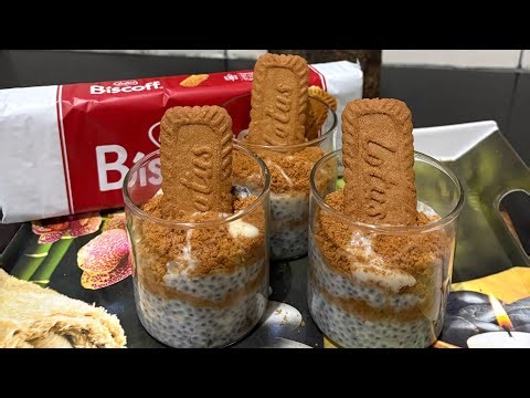 Cafe Style Biscoff Pudding 🍪