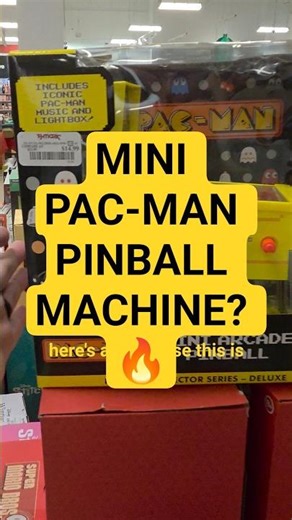 MINI PACMAN PINBALL MACHINE SPOTTED AT TJ MAXX! #gift #giftideas #viral #toys #viral