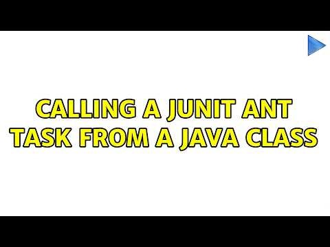 Calling a JUnit ANT task from a Java Class