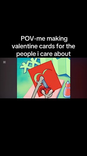making cards is so fun!!🤩 happy early valentine day! #fyp #toopyandbinoo #videoviral