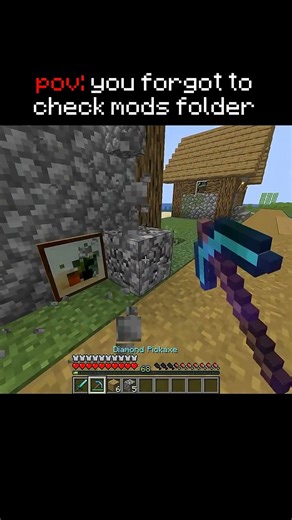 POV: you forgot to check mods folder #minecraft #shorts #fyp #viral