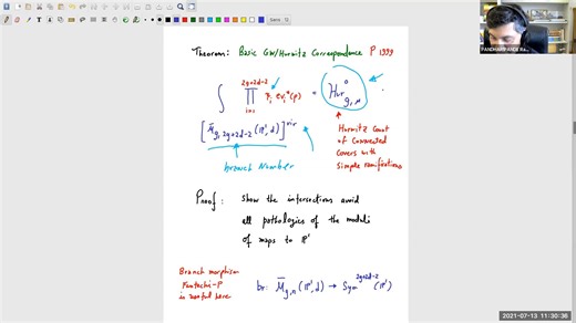 Rahul Pandharipande - Enumerative Geometry of Curves, Maps, and Sheaves 2-5