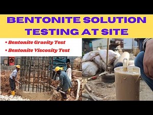 Bentonite Test Process | Pile Foundation Engineering| Bentonite density and Viscosity test at site