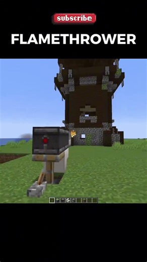 Minecraft Busting Myths: Flamethrower Prank!