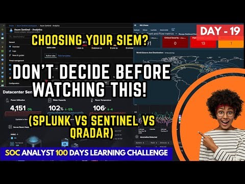 Day 19 | Splunk vs Microsoft Sentinel vs IBM QRadar — SIEM Tools Compared | Best SIEM Tool for SOC