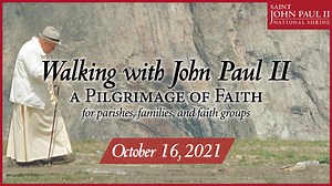 Join us on Saturday, October 16, for a spiritual journey in the footsteps of Saint John Paul II to renew our spirits and deepen our faith during these extraordinary times! Register today at jp2shrine.org/pilgrimage! This second annual pilgrimage will be a 12-mile spirit-filled walk (shorter routes of 6 and 2 miles are also available) from Our Lady Queen of Poland Parish in Silver Spring, MD to the Saint John Paul II National Shrine in Washington, DC in celebration of the feast day of Saint John 