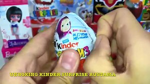 30 Киндер Сюрпризов,Unboxing Kinder Surprise Маша и Медведь,Томас и Друзья,Робокар Поли,Barbie