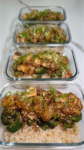 Sticky Orange Chicken Bowls