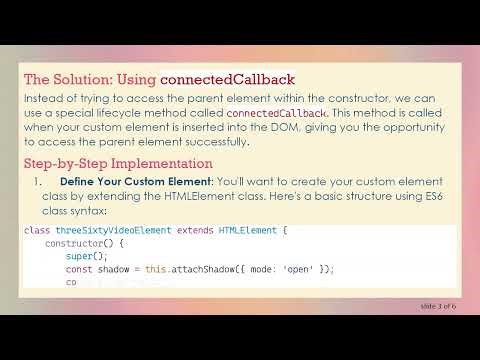 Understanding How to Access the Parent of a Custom HTMLElement in JavaScript