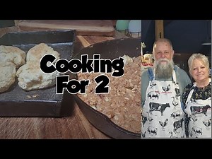 Cooking for 2, Apple Crisp For 2, Biscuits for 2 and a Good visit.