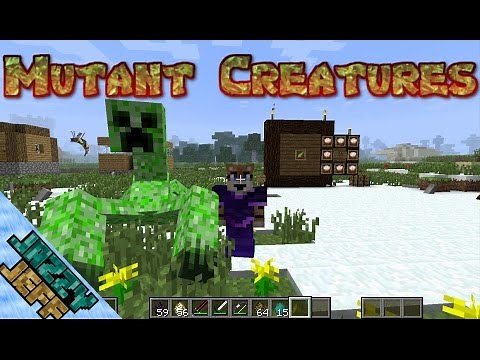 Minecraft Mutant Creatures Mod - Mutant Creeper & Baby Creeper