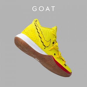 216 reactions · 87 shares | Own the SpongeBob SquarePants x Kyrie 5 'SpongeBob' before everyone else. | GOAT | Facebook