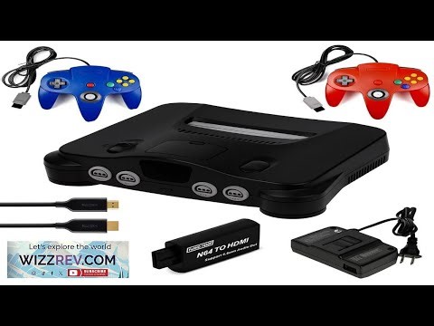 Nintendo 64 Console Premium with 2 Controllers 256KB Memory Card HDMI Cable