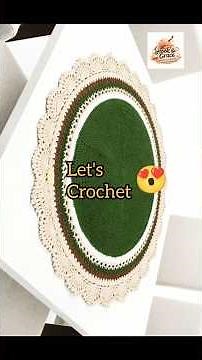 Easy Crochet Round Placemat!step by step tutorial for Beginners #crochet #knitting #diy #viralvideo