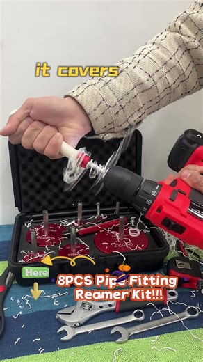 Rusty pipes don’t stand a chance 🛠️ This reamer turns “impossible” removals into “done in 5 minutes.” ✅ Ergonomic handle to avoid hand strain ✅ Works with all standard pipe types (PVC, copper, steel) ✅ Water-resistant case for job site durability It’s like having a plumber in your toolbox. Stop wasting weekends on plumbing—get yours now! ⚡#newyeargoals #newyeargift #miniworkshop #newyear #contractortools #pipecutter #jobsiteessentials #HomeImprovement #PlumbingHack #diylifestyle #JobSiteEssenti