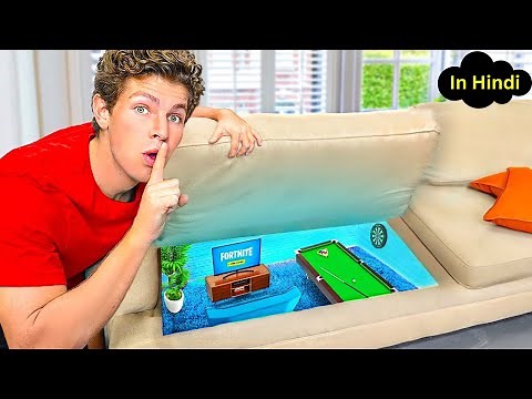 मैंने अपने सोफ़े में एक गुप्त कमरा बनाया ! Ben Azelart Hindi