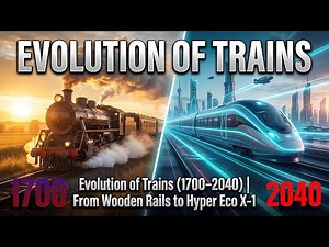 Evolution of Trains (1700–2040) | From Wooden Rails to Hyper Eco X-1 🚂⚡