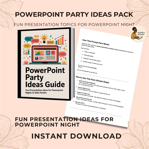 Powerpoint Party Ideas Pack | Fun Presentation Topics for Game Night | Slide Activity Game Printable - Etsy UK