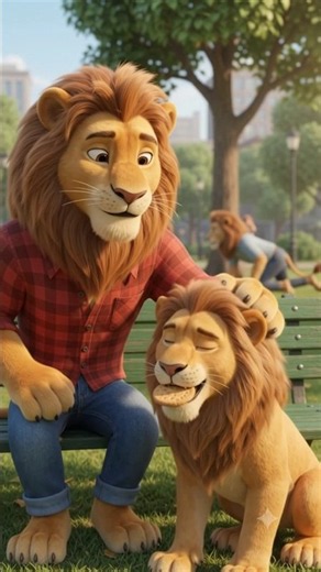 Papa Lion Ka Biscuit Dekhkar Beta Bhi Aa Gaya 😂🦁🍪 | Wait For It!”
