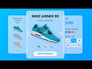 Build a Modern Sneaker E-commerce Card (Frosted Glass) | HTML & CSS Tutorial