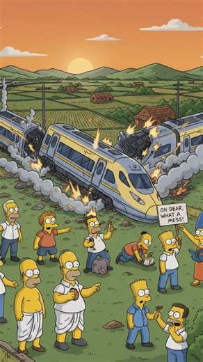creater on Instagram: "The Simpsons Prediction 2026 🚆 | Train Accident Shocking Theory 😱 .. The Simpsons have shocked the world many times with their future predictions. Now a new fan theory claims a train accident prediction for 2026 hidden in old episodes 🤯 Is it just coincidence… or another warning from The Simpsons? Watch till the end and decide yourself 👀⚠️ (This video is based on fan theories and internet discussions, not real news.) ... #SimpsonsPrediction #Simpsons2026 #TrainAccident