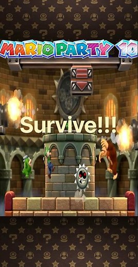 Hop, Drop, and Roll - Mario Party 10 Master Level #shorts #funnyminigames