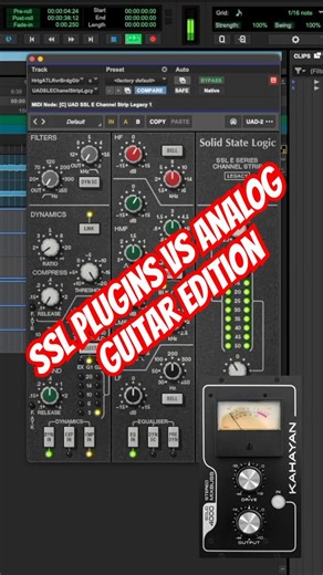 Guitar Tone Shootout: Plugins vs Analog 🔥 #SSL #Kahayan #Plugins