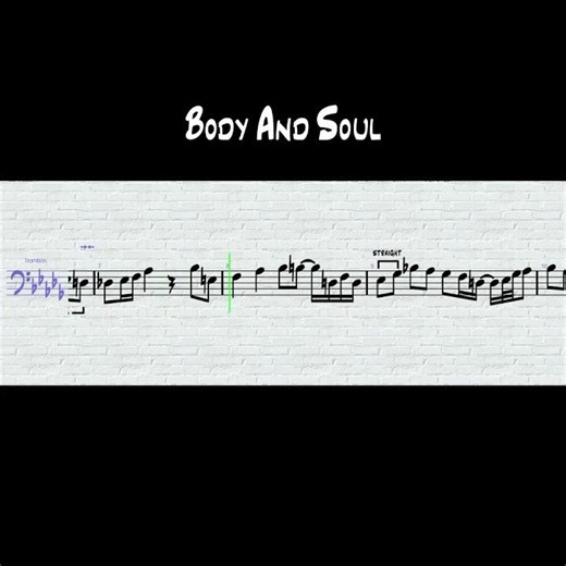 🎼Body And Soul - Bob Brookmeyer/Trombón #transcription #playalong #sheetmusic