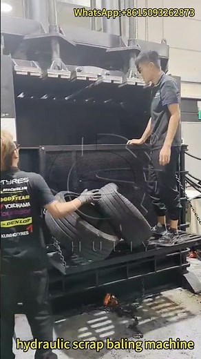 Hydraulic Scrap Baling Machine | High-Efficiency Metal & Waste Compaction Equipment | Working Demo