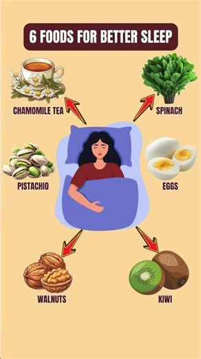 6 Foods for Better Sleep | Natural Foods That Help You Sleep Faster #healthyeating #healthylifestyle