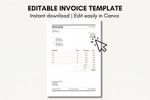 Invoice Template, Business Invoice, Yellow Design, Freelance Invoice, Customer Invoice, Service Invoice, Small Business Invoice Template, Entrepreneur - Etsy Canada