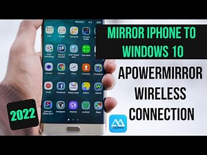 Mirror iPhone IOS to Windows 10 Using ApowerMirror - Wireless Connection - 2022