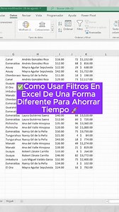 1K views · 15 reactions | ✅Como filtrar en Excel de una forma diferente para ahorrar tiempo  Comenta YO para aprender Excel paso a paso de forma completa y profesional  . . . . #AprendeExcel #excelcolombia #excelespaña #exceltrabajo #empleo #empleosihay #excelchile #excelmexico #excelparatodos | Aprende Excel desde Cero | Facebook