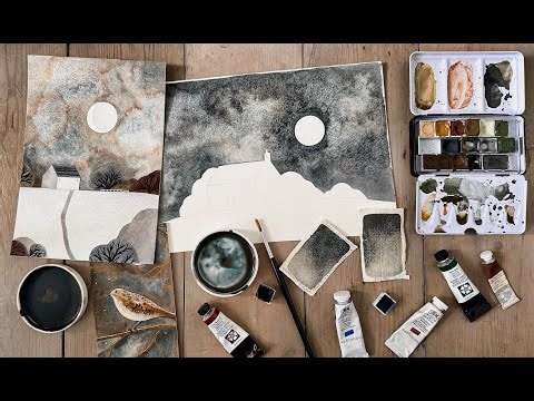 WATERCOLOUR MAGIC ✨ Trying to recreate one of the most beautiful watercolours I've ever seen