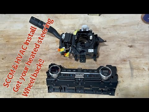 Adding heated steering wheel & SCCM & HVAC module install on 2021 - 2023 F150
