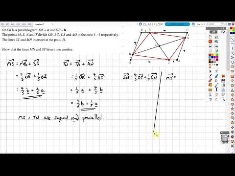 Vectors - proving two lines bisect each other