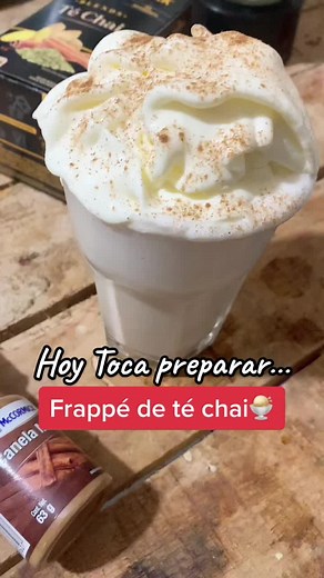 Delicioso frappé de té chai para disfrutar en casa