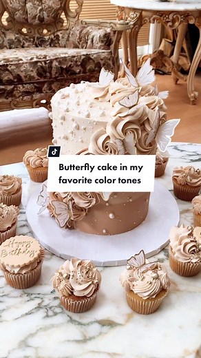 Butterfly Cake in Favorite Color Tones