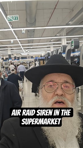 air raid siren in the supermarket