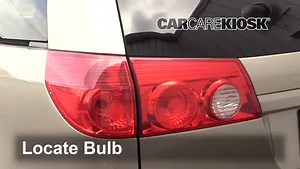 Brake Light Replacement: 2005 Toyota Sienna XLE 3.3L V6