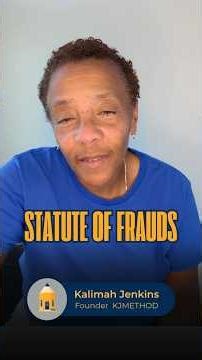 Do you know what the Statute of Frauds means? 📄